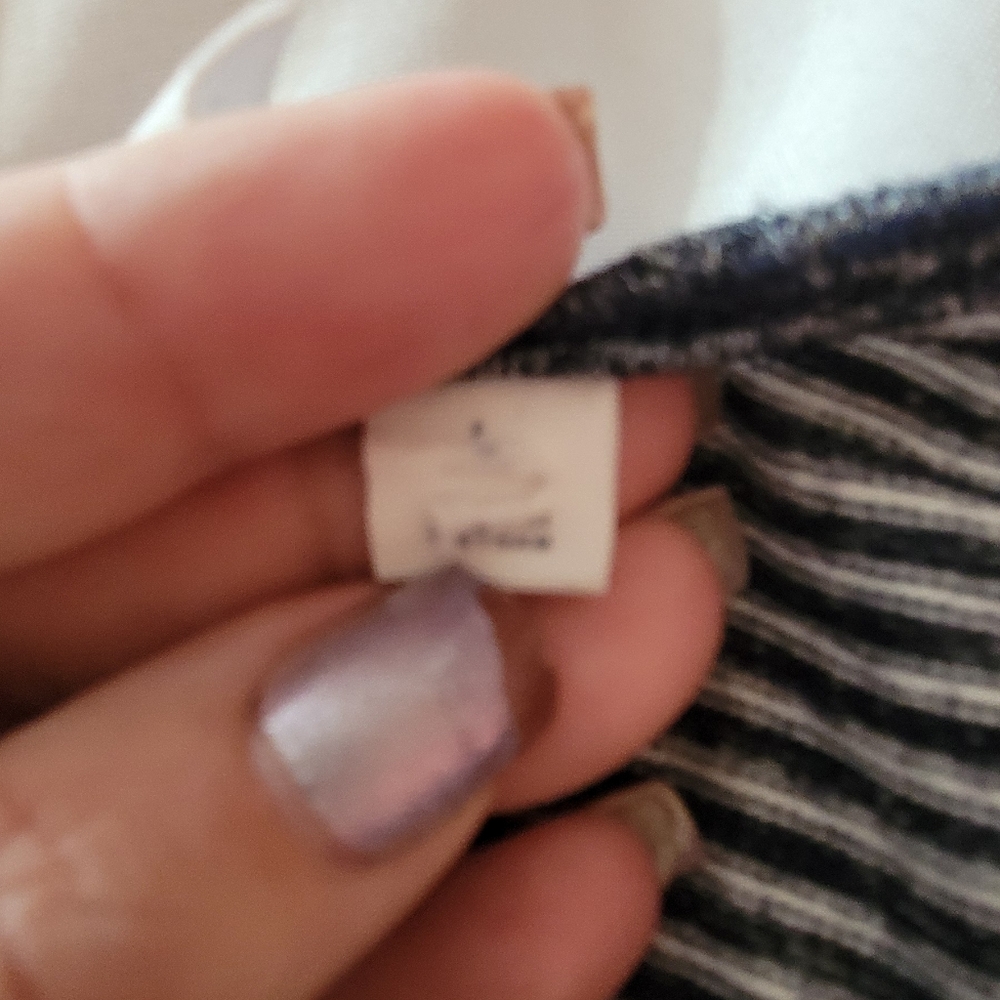 GAP LONDON Long High Low Tank, Soft, Stripes & Tie At Neckline L - Picture 6 of 9